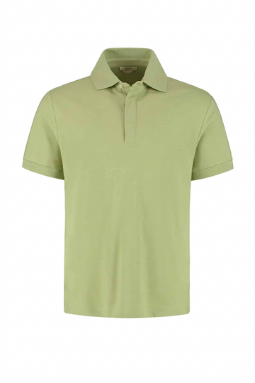 Hellgrünes Poloshirt