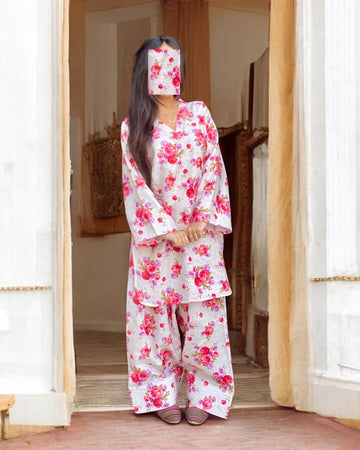 Farshi Shalwar – Digital Printed 2-Piece Khaddar Dress (Stitched) 002