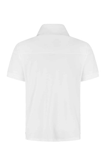 Weißes Poloshirt