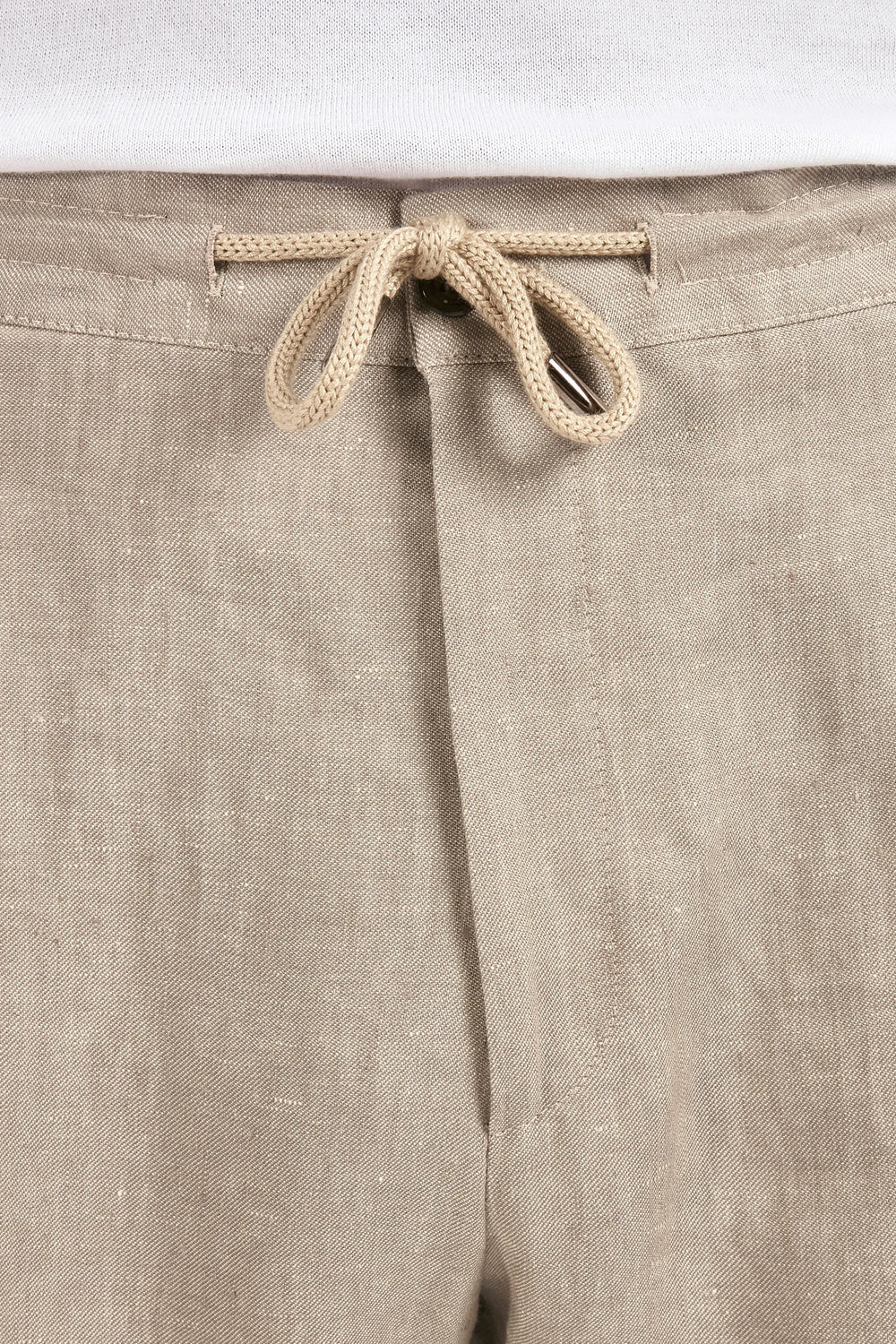 Taupefarbene Drawstring-Hose