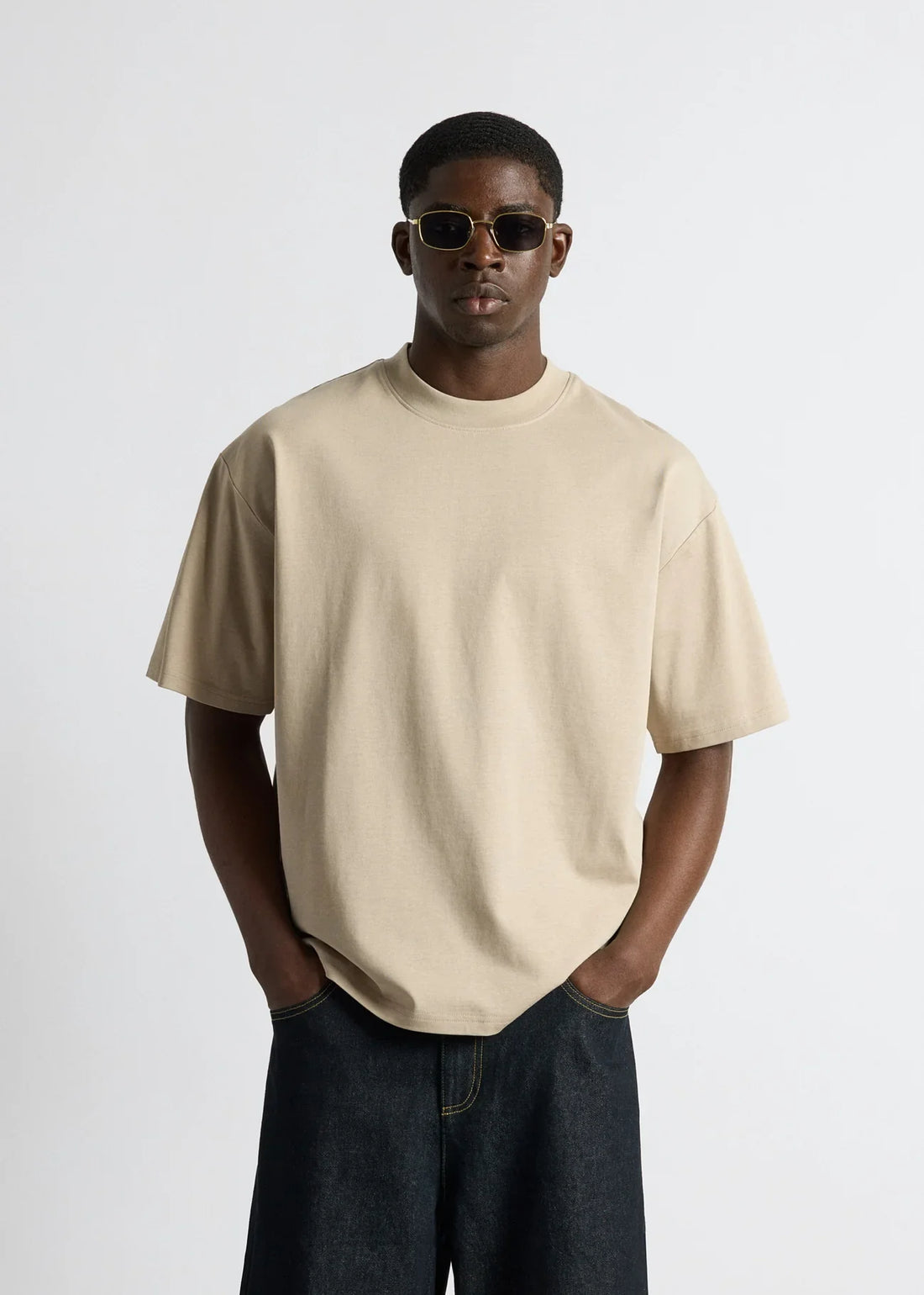 Beiges Oversize T-Shirt