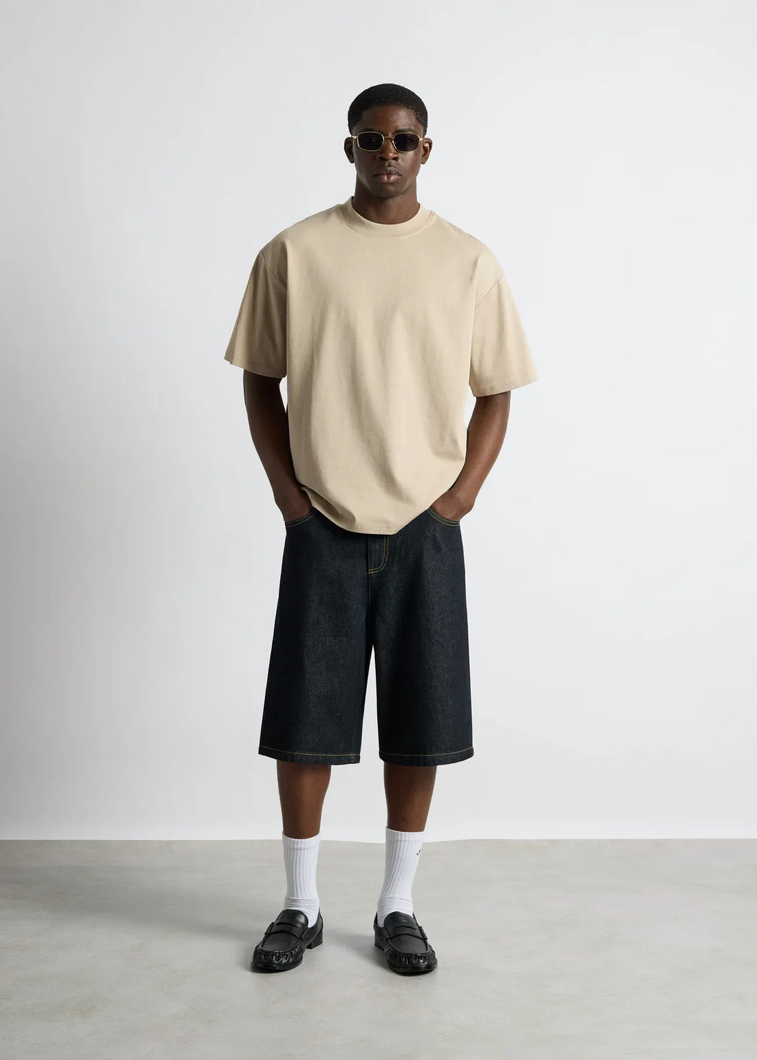 Beiges Oversize T-Shirt