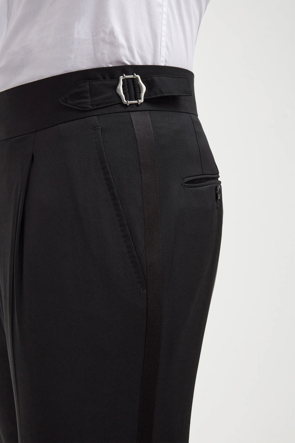 Schwarze Tuxedo Hose
