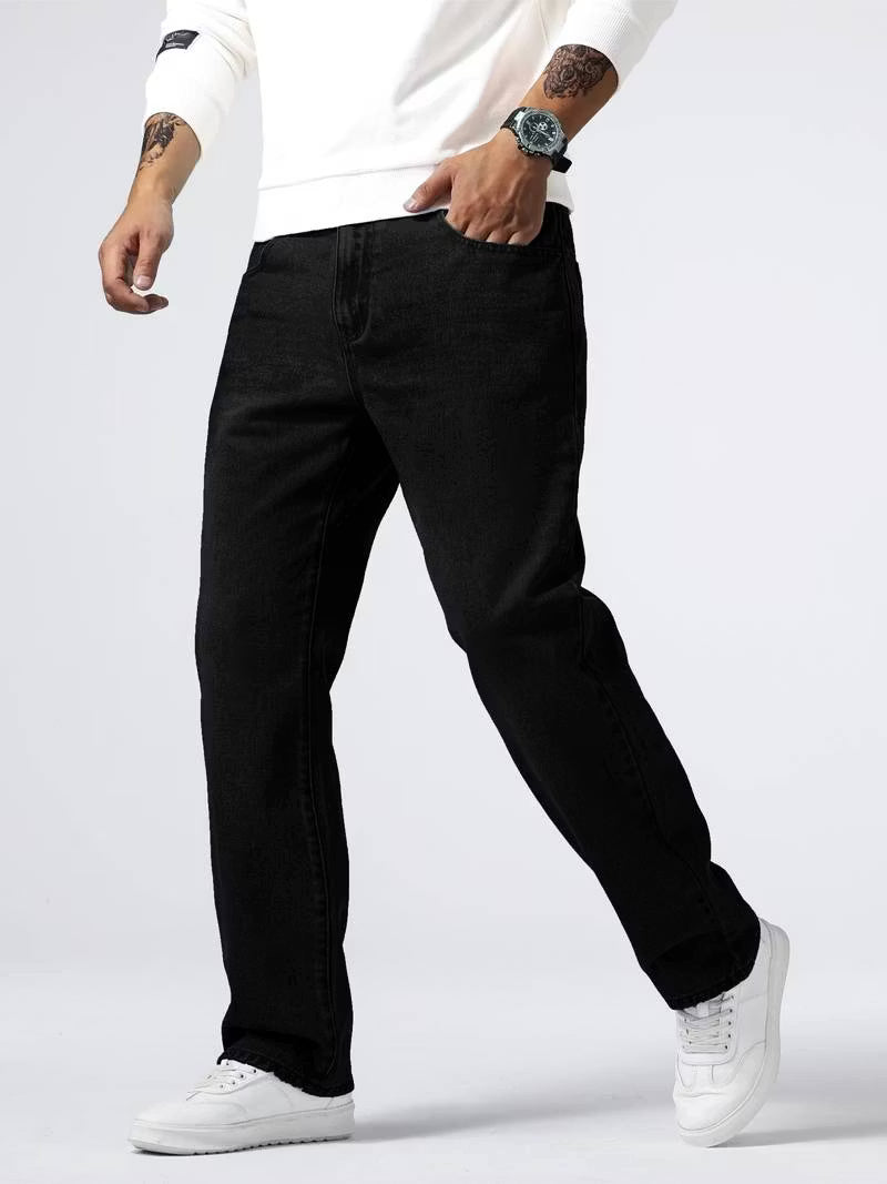 Schwarze Baggy Jeans