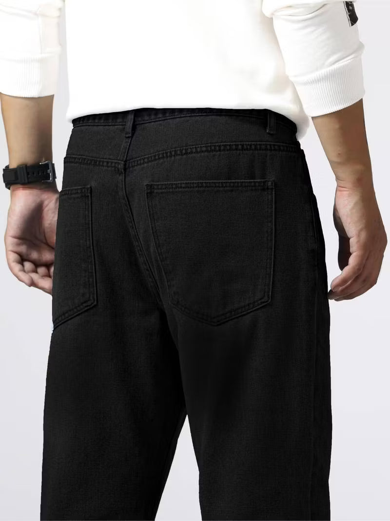 Schwarze Baggy Jeans