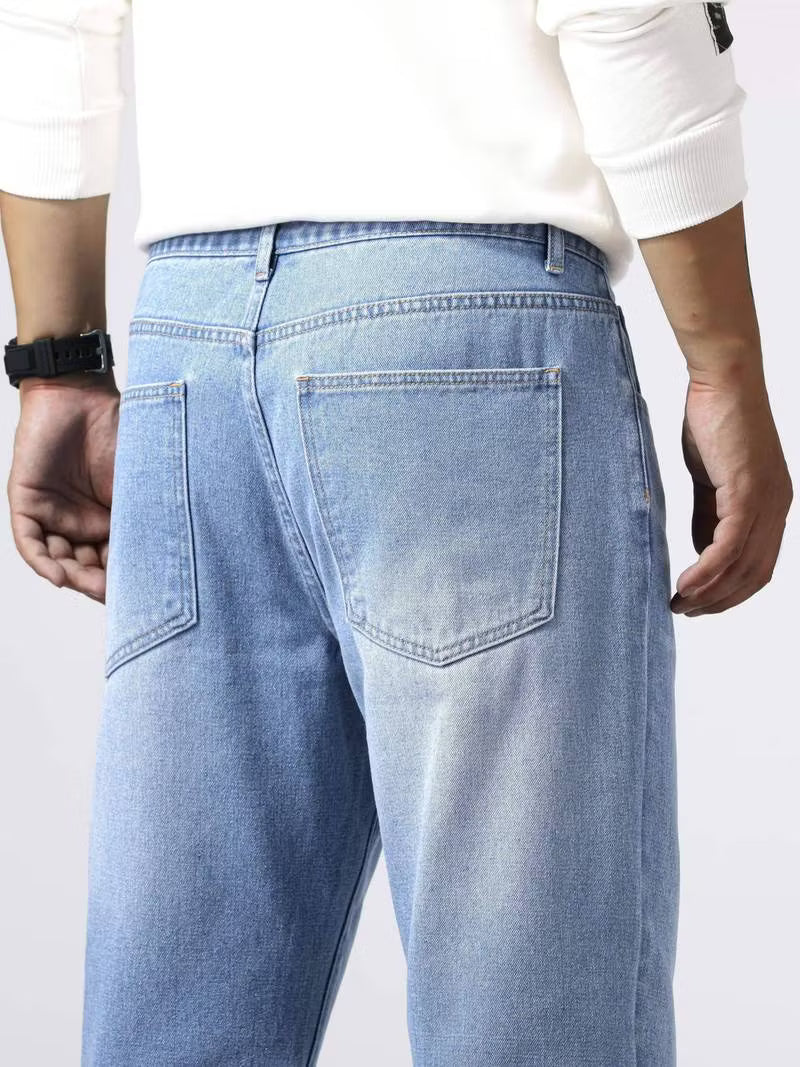 Blaue Baggy Jeans