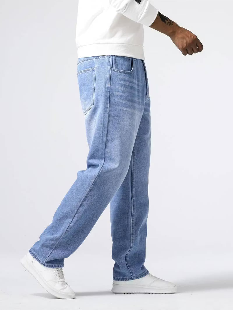 Blaue Baggy Jeans