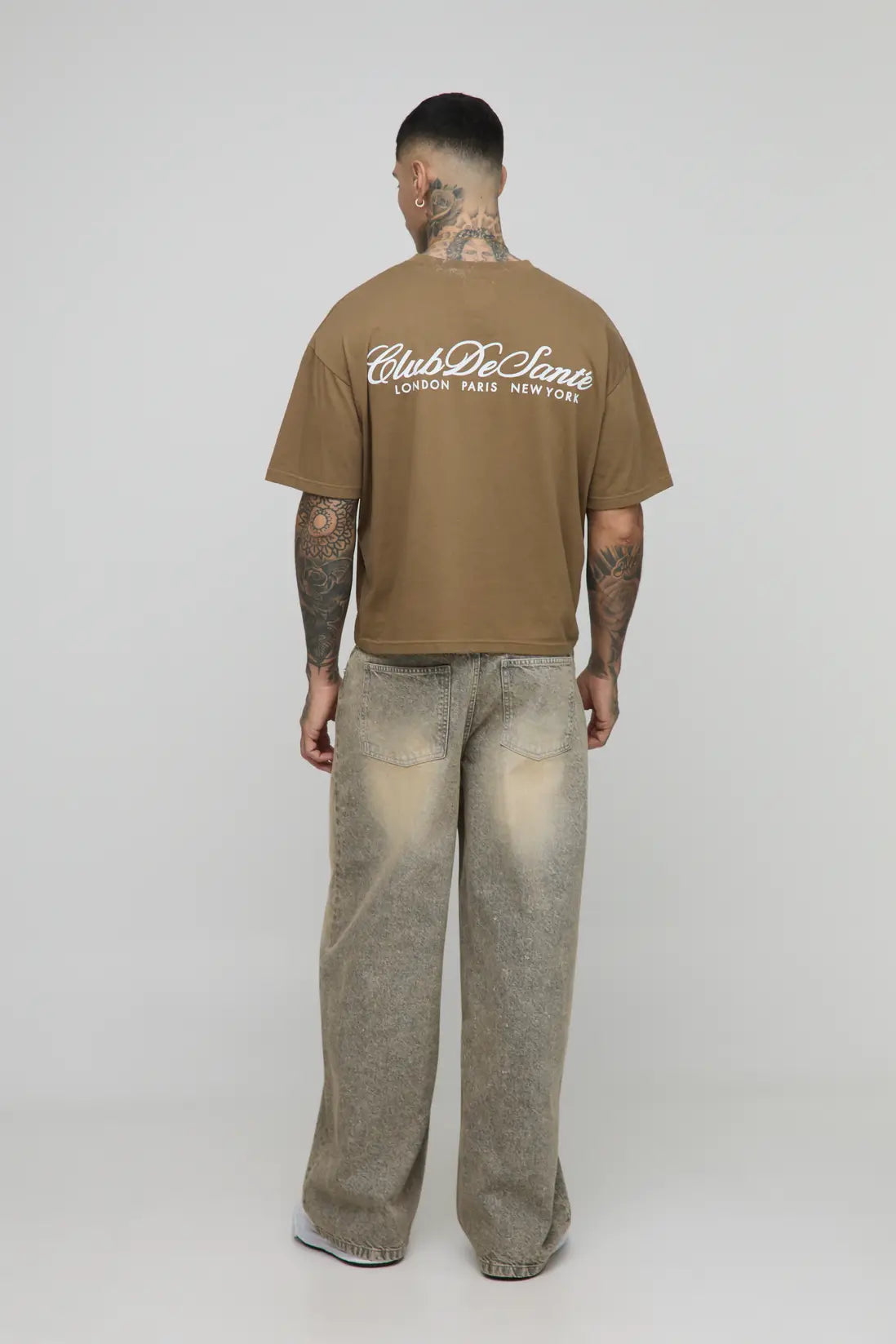 Ecru Baggy Jeans
