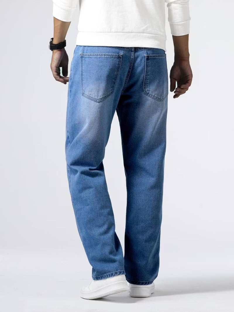 Dunkelblaue Baggy Jeans