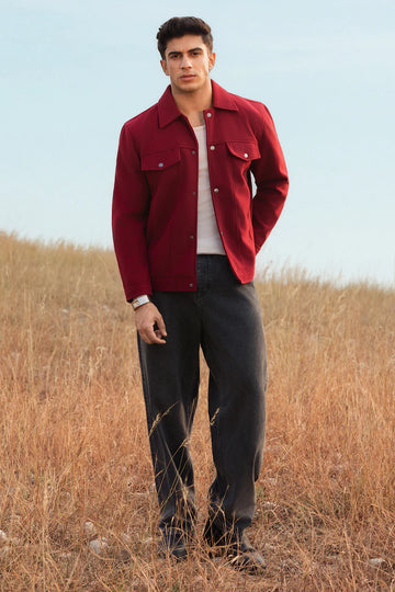 Felted Jacket – Wine