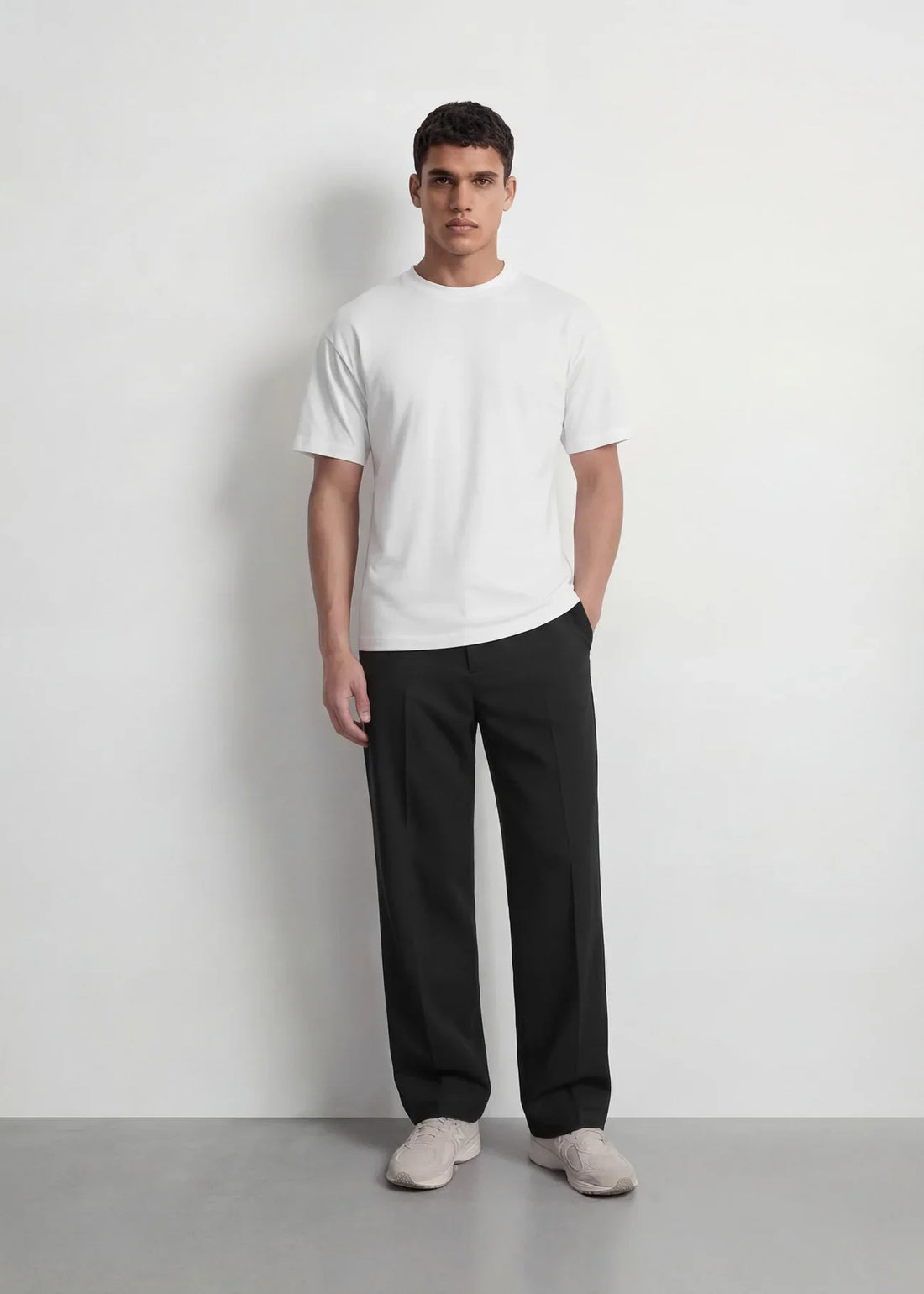 Weißes Regular Fit T-Shirt
