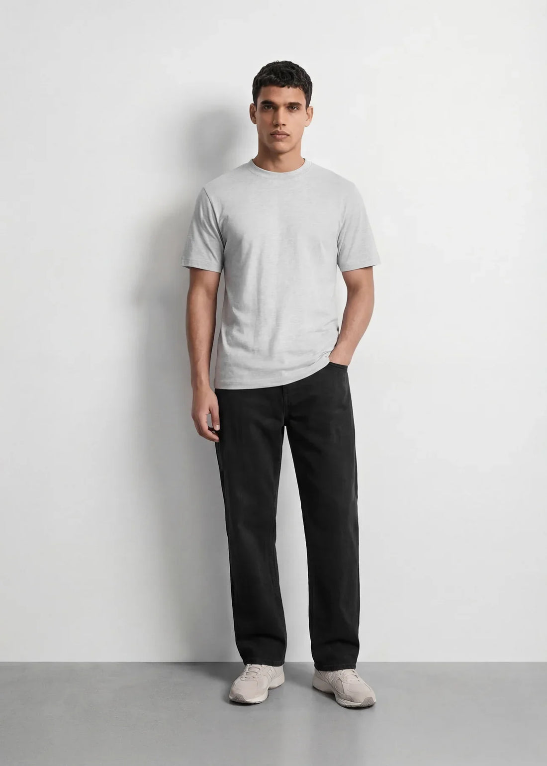 Ash Grey Regular Fit T-Shirt