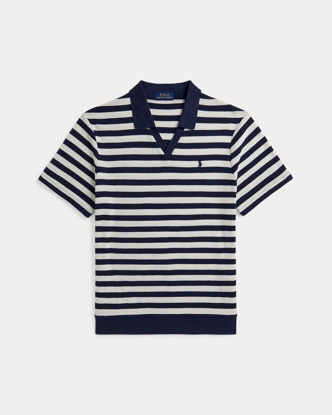 Gestreiftes Poloshirt – Navy/Creme