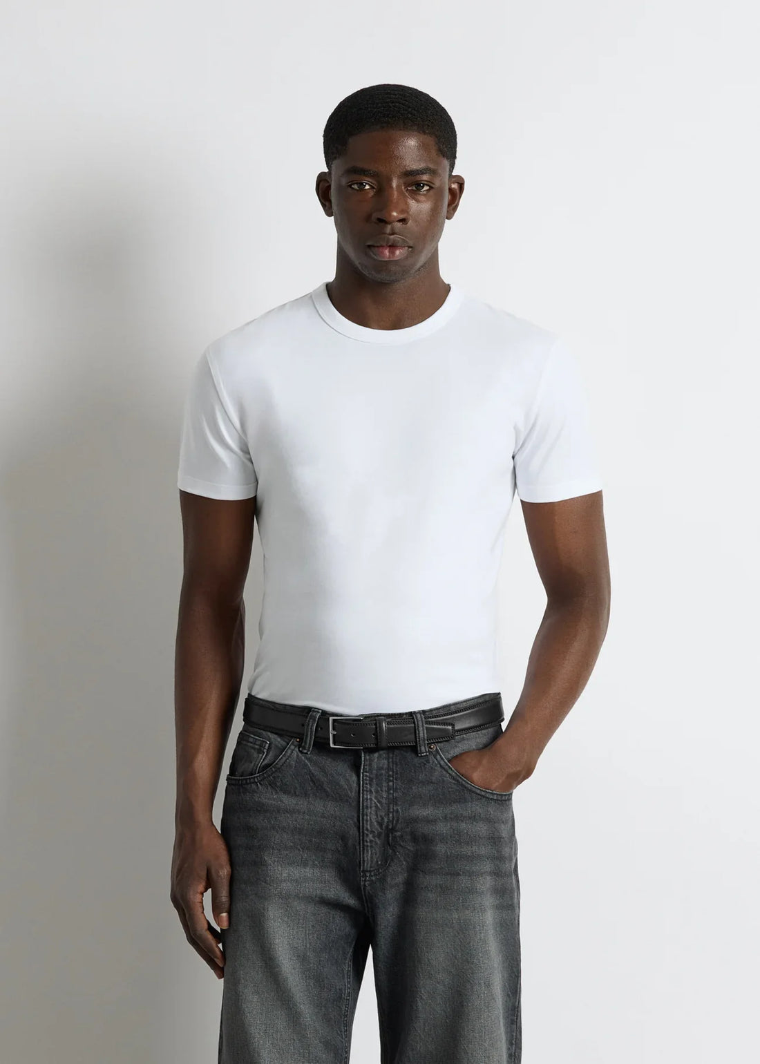 Weißes Slim Fit T-Shirt