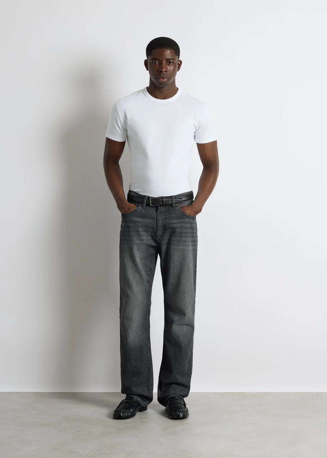 Weißes Slim Fit T-Shirt